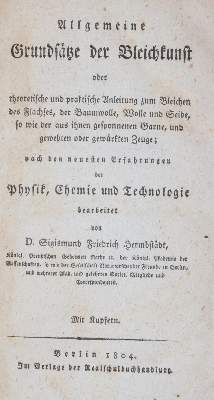 Bild Nr.1: 144-1657 Hermbstädt,S.F.: (Verschiedene Gebiete - Varia, Textil)