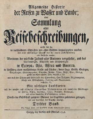 Bild Nr.4: 144-1670 Allgemeine Historie der Reisen: (Afrika)