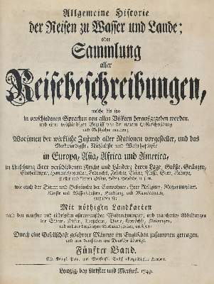 Bild Nr.3: 144-1671 Allgemeine Historie der Reisen: (Afrika)