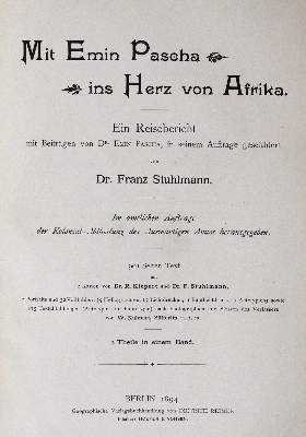 Bild Nr.1: 144-1681 Stuhlmann,F.: (Afrika)