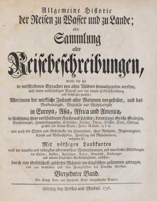 Bild Nr.1: 144-1683 Allgemeine Historie der Reisen: (Amerika)
