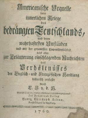 Bild Nr.1: 144-1690 (Heiden,C.F. von der).: (Amerika)