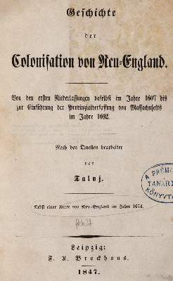 Bild Nr.1: 144-1708 Talvj (d.i. T.A.L.v.Jakob-Robinson).: (Amerika)