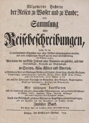 Bild Nr.1: 144-1718 Allgemeine Historie der Reisen: (Asien)