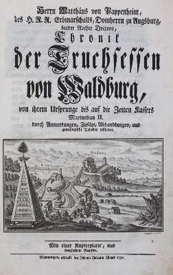 Bild Nr.1: 144-1770 Pappenheim,M.v.: (Deutschland, Bodensee, Truchsess)