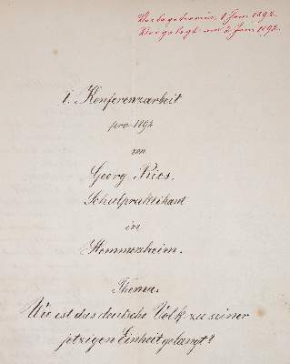 Bild Nr.1: 144-1811 Ansbach.: (Deutschland, Handschriften)