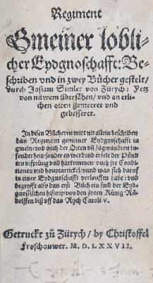 Bild Nr.1: 144-187 Simmler,J.: (Alte Drucke, Handschriften und Theologie)