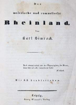 Bild Nr.1: 144-1884 Tombleson,W.: (Deutschland, Rheinlande)
