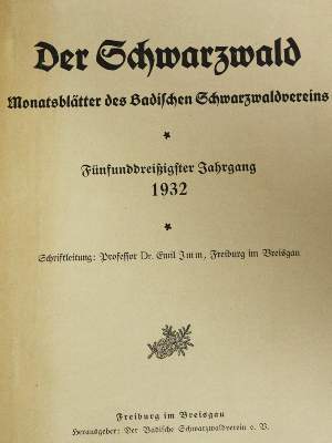 Bild Nr.1: 144-1902 Schwarzwaldverein (Hrsg.).: (Deutschland)