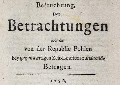 Bild Nr.1: 144-1904 Beleuchtung,: (Deutschland, Siebenjähriger Krieg, Vier Schriften)