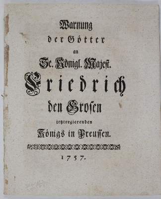 Bild Nr.3: 144-1907 Gedanken: (Deutschland, Siebenjähriger Krieg, Vier Schriften)