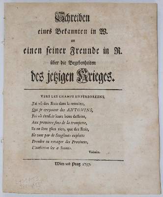 Bild Nr.3: 144-1908 (Heyne,C.G.).: (Deutschland, Siebenjähriger Krieg, Vier Schriften)