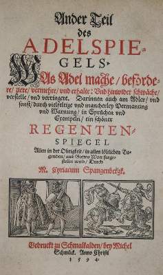 Bild Nr.1: 144-191 Spangenberg,C.: (Alte Drucke, Handschriften und Theologie)