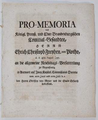 Bild Nr.4: 144-1911 Ponickau,J.G.v.: (Deutschland, Siebenjähriger Krieg, Vier Schriften)
