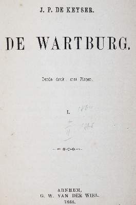 Bild Nr.1: 144-1922 Keyser,J.P.de.: (Deutschland, Wartburg)