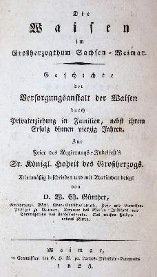 Bild Nr.1: 144-1929 Günther,W.C.: (Deutschland, Weimar, Waisenhaus)