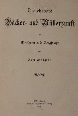 Bild Nr.1: 144-1930 Zinkgräf,K.: (Deutschland, Weinheim)