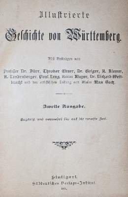 Bild Nr.1: 144-1935 Württemberg.: (Deutschland)