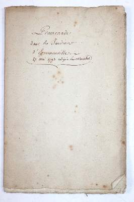 Bild Nr.2: 144-1972 Promenade: (Frankreich, Revolution, Handschriften)