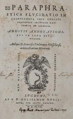 Bild Nr.1: 144-200 Titelmann,F.: (Alte Drucke, Handschriften und Theologie)