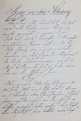 Bild Nr.2: 144-2030 Reise in die Schweiz 1856: (Schweiz, Handschriften)