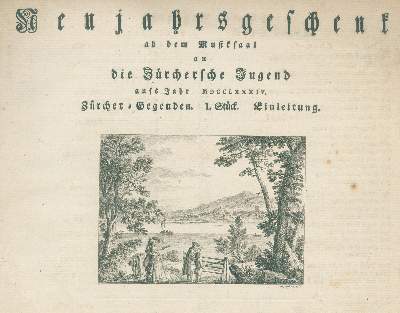 Bild Nr.1: 144-2037 Neujahrsblätter.: (Schweiz)