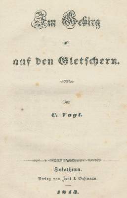 Bild Nr.1: 144-2049 Vogt,C.: (Verschiedene Länder - Geschichte, Alpen und Alpinismus)