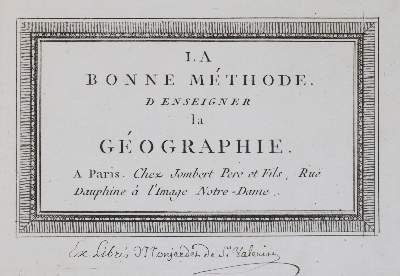 Bild Nr.1: 144-2052 Bonne Methode, La,: (Verschiedene Länder - Geschichte, Atlanten)