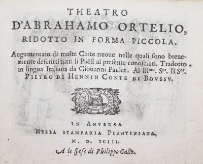 Bild Nr.12: 144-2062 Ortelius,A.: (Verschiedene Länder - Geschichte, Atlanten)