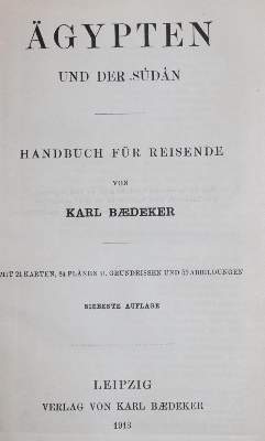 Bild Nr.1: 144-2072 Ägypten: (Verschiedene Länder - Geschichte, Baedeker)