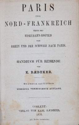 Bild Nr.1: 144-2082 Paris und Nord-Frankreich,: (Verschiedene Länder - Geschichte, Baedeker)