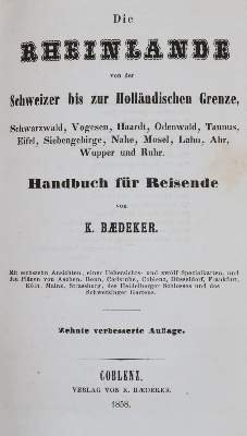 Bild Nr.1: 144-2084 Rheinlande, Die,: (Verschiedene Länder - Geschichte, Baedeker)