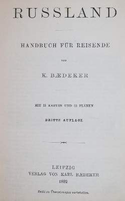 Bild Nr.1: 144-2086 Russland.: (Verschiedene Länder - Geschichte, Baedeker)