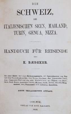 Bild Nr.1: 144-2090 Schweiz, Die,: (Verschiedene Länder - Geschichte, Baedeker)