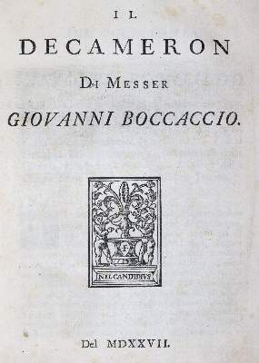 Bild Nr.1: 144-21 Boccaccio,G.: (Alte Drucke, Handschriften und Theologie)