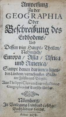 Bild Nr.1: 144-2100 Cluver,P.: (Verschiedene Länder - Geschichte)