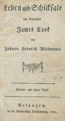 Bild Nr.1: 144-2101 Wiedmann,J.H.: (Verschiedene Länder - Geschichte, Cook)