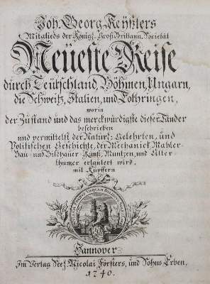 Bild Nr.1: 144-2126 Keyßler,J.G.: (Verschiedene Länder - Geschichte)