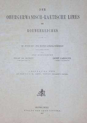 Bild Nr.1: 144-2141 Obergermanisch-raetische Limes, Der,: (Verschiedene Länder - Geschichte)