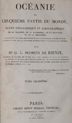 Bild Nr.3: 144-2164 Rienzi,G.L.Domeny de.: (Verschiedene Länder - Geschichte, Südsee)