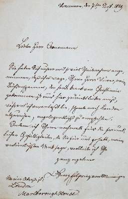 Bild Nr.1: 144-2183 Georg II., Herzog von Sachsen-Meiningen: (Autographen)