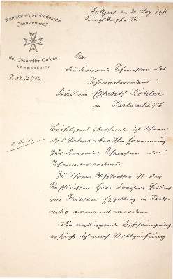 Bild Nr.1: 144-2184 Graevenitz, Friedrich Gustav Theodor von,: (Autographen)