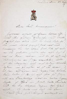 Bild Nr.1: 144-2206 Sophie, Großherzogin von Sachsen-Weimar: (Autographen)
