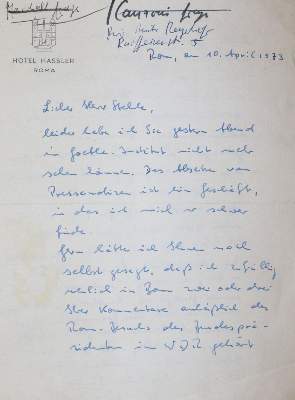 Bild Nr.1: 144-2208 Stehle, Hansjakob.: (Autographen)