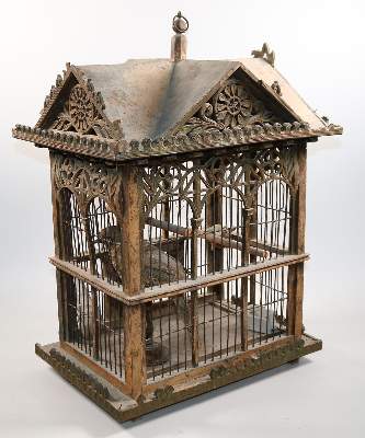 Bild Nr.3: 144-2218 Antiker Vogelkäfig.: (Varia)