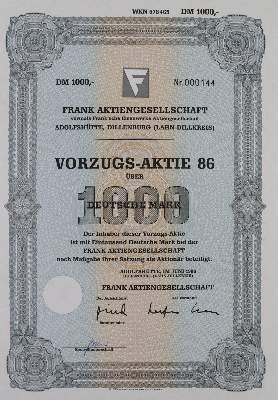 Bild Nr.3: 144-236 Frank'sche Eisenwerke Adolfshütte.: (Wirtschaft, Aktien)