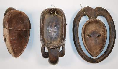 Bild Nr.2: 144-2381 Afrikanische Masken.: (Afrika, Masken)
