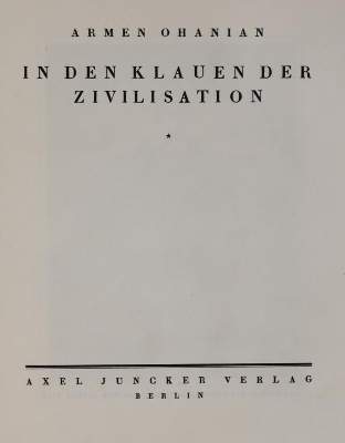 Bild Nr.1: 144-248 Ohanian,A. (d.i. S.Pirboudaghian).: (Film - Theater - Tanz)