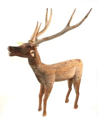 Bild Nr.1: 144-2485 Hirsch muntjak stehend.: (Asiatika)