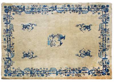 Bild Nr.1: 144-2524 Imperialer Drachenteppich.: (Asiatika, Teppiche)